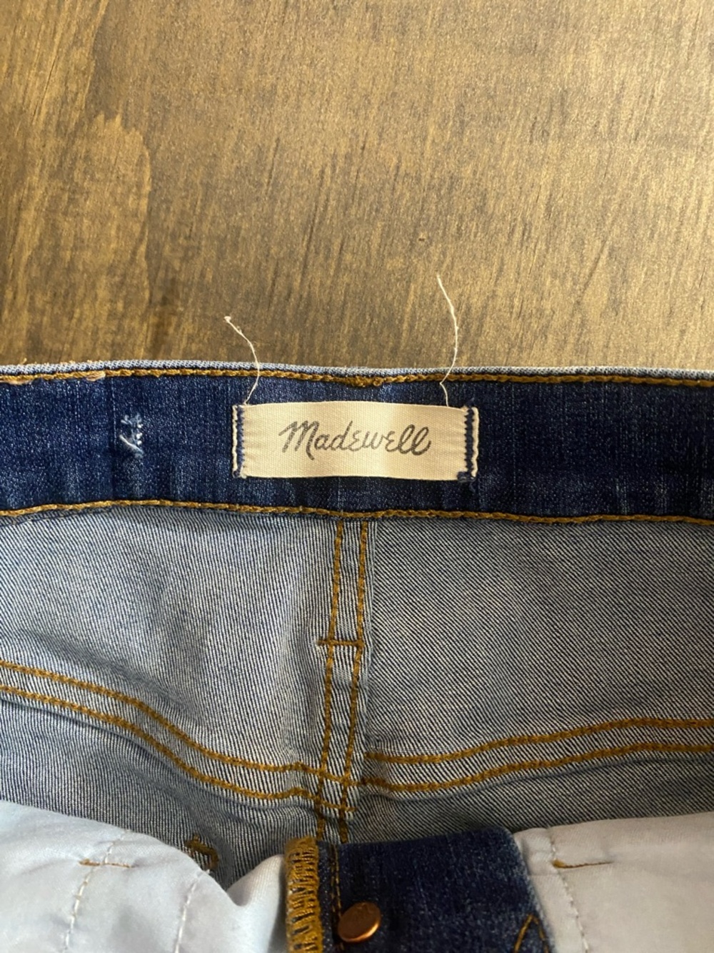 Madewell 10” High-Rise Button-Fly Blue Skinny Jeans - Picture 5 of 8